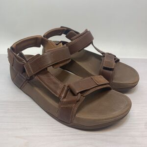 FitFlop Ryker Men's Size 12 Slingback Sandals Brown Outdoor Walking Shoes